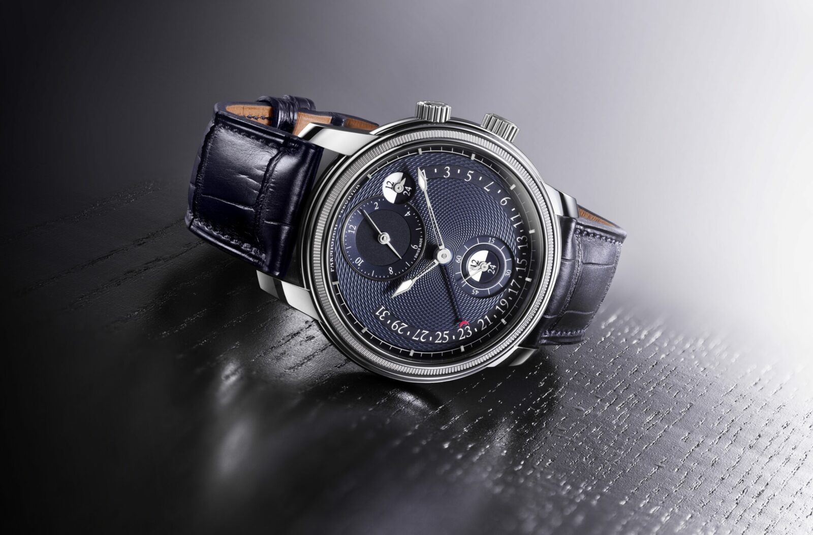 Toric Hemispheres Retrograde Steel Blue The Distinguished Traveler Parmigiani Fleurier