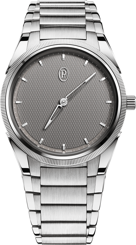 من الفولاذ والبلاتين باللون الرملي الرمادي Tonda PF Automatic