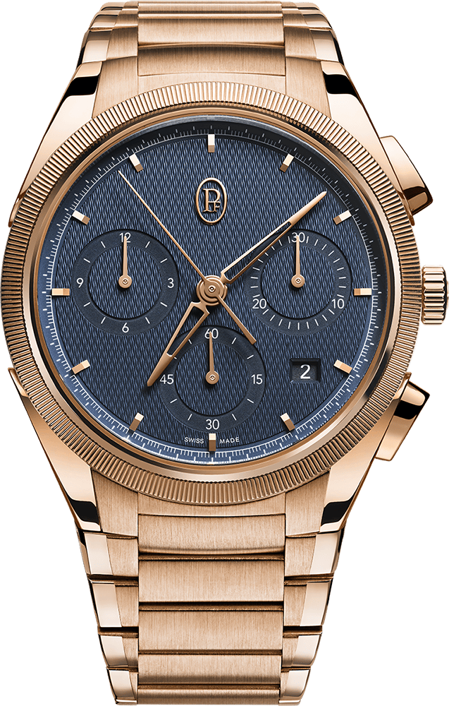 Tonda PF Chronograph Rose Gold Milano Blue COSC