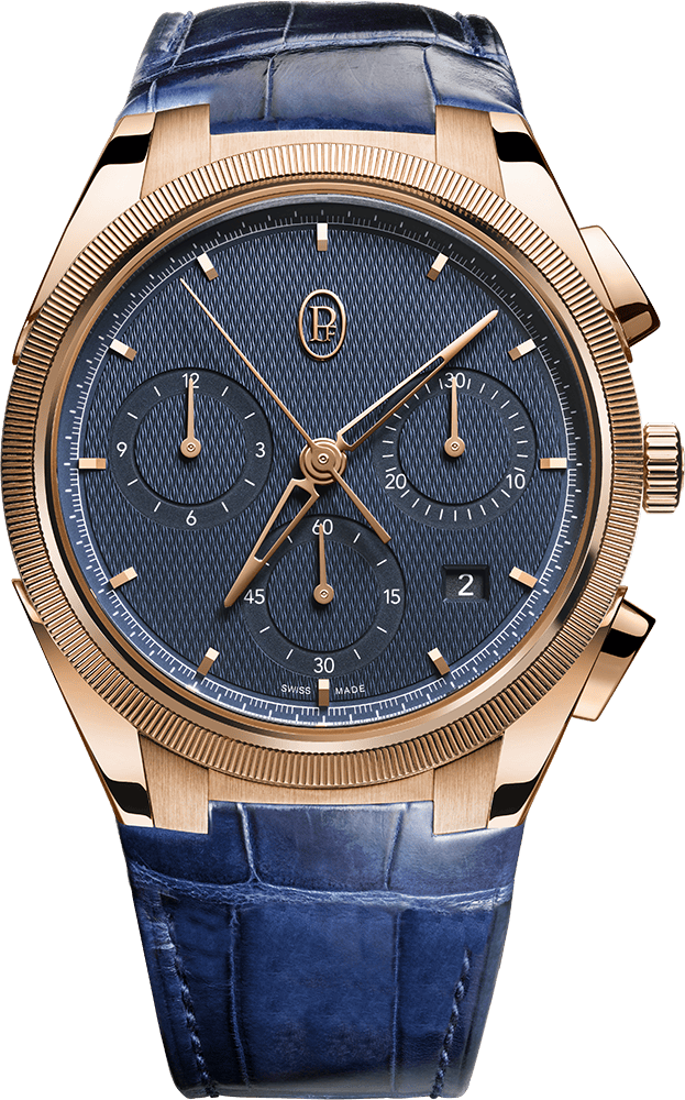Tonda PF Chronograph Rose Gold Milano Blue COSC