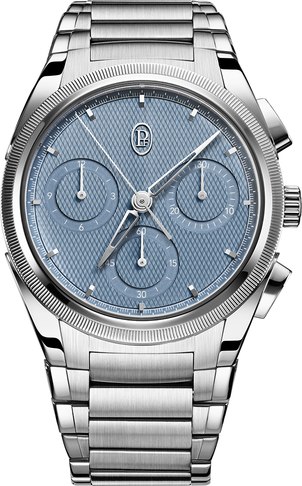 Tonda PF Chronograph 40Mm No Date Steel Platinum Mineral Blue COSC