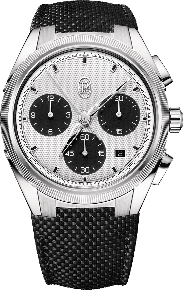 Tonda PF Sport Chronograph Steel Silver Black COSC