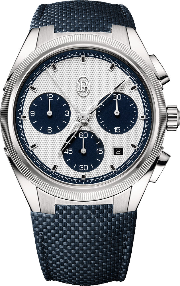 Tonda PF Sport Chronograph Steel Silver Milano Blue COSC