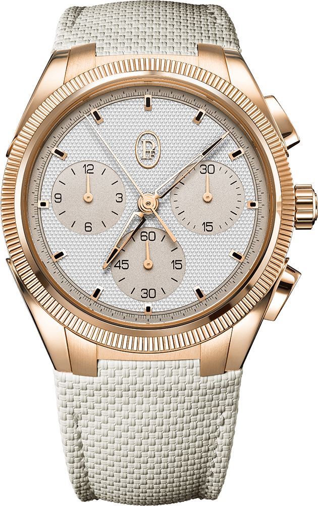 Tonda PF Sport Chronograph No Date Rose Gold Silver Sandstone COSC