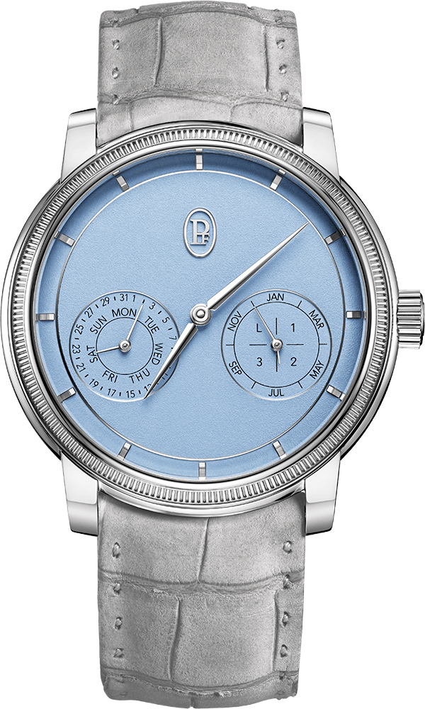 Toric Quantieme Perpetuel Platinum Morning Blue